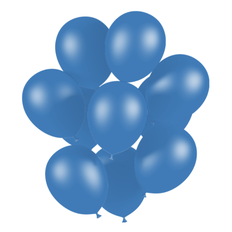 Pack ballons bleu medium