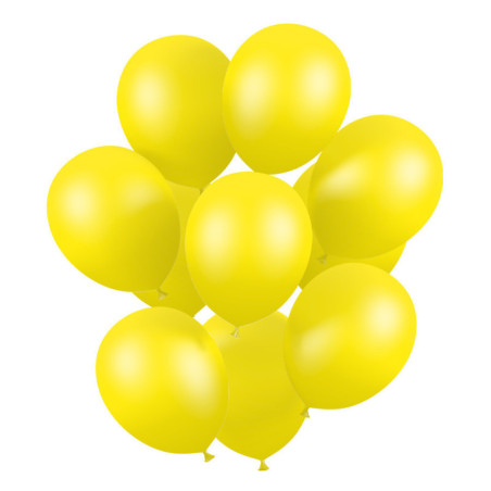 Pack 50 ballons jaune métal