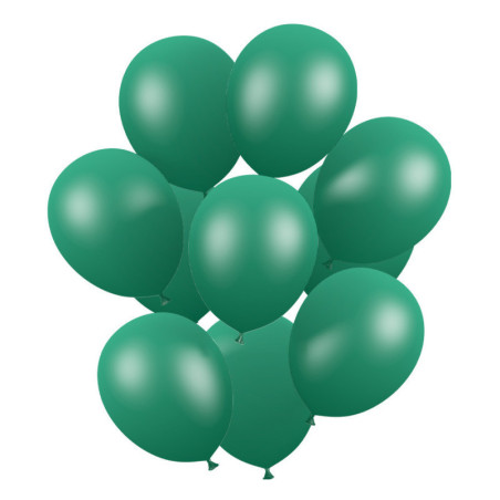 Pack 50 ballons vert menthe métal