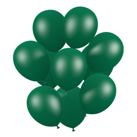 Pack 50 ballons vert métal