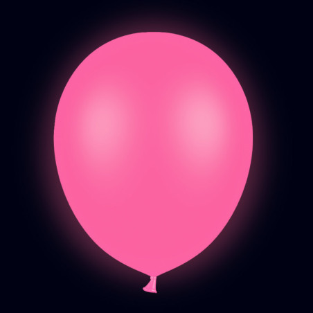 Pack 20 ballons rose fluo