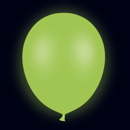 Pack 20 ballons vert fluo