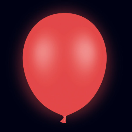 Pack 20 ballons rouge fluo