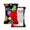 Pack 20 ballons rouge fluo