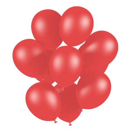 Pack 20 ballons rouge fluo