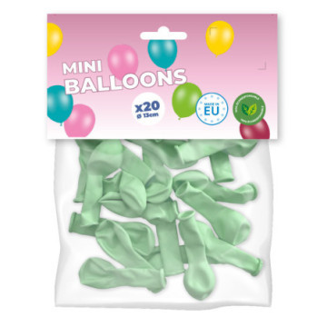 Pack mini ballons vert pastel