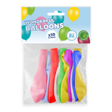 Pack 10 ballons multicolore