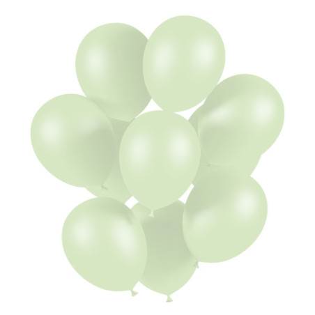 Pack 50 ballons vert pastel