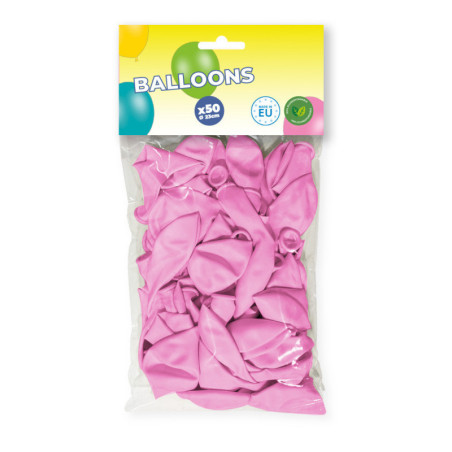 Pack ballons rose de 50