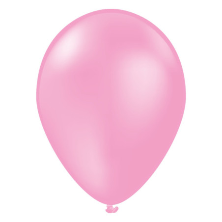 Pack de 50 ballons rose métal