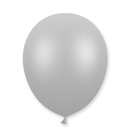 Pack de 50 ballons argent métal