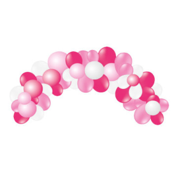 pack arche 55 ballons rose