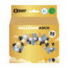 Pack arche de 55 ballons doré argent et noir