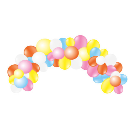 Pack arche 55 ballons mix summer