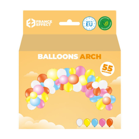 Pack arche 55 ballons mix summer