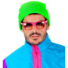 Bonnet stylé vert fluo