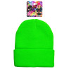 Bonnet stylé vert fluo