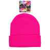 Bonnet confortable rose fluo