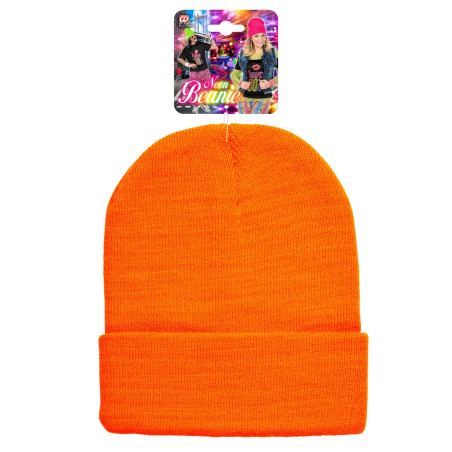 Bonnet fluo orange