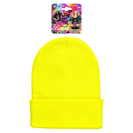 Bonnet fluo chic jaune