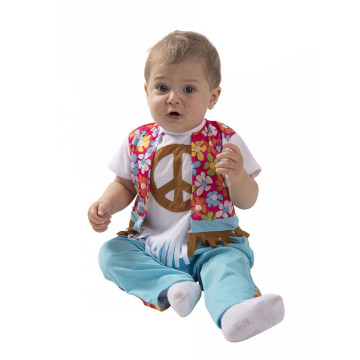 Déguisement petit hippie bébé