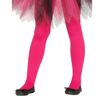 Collants fuchsia opaques fille