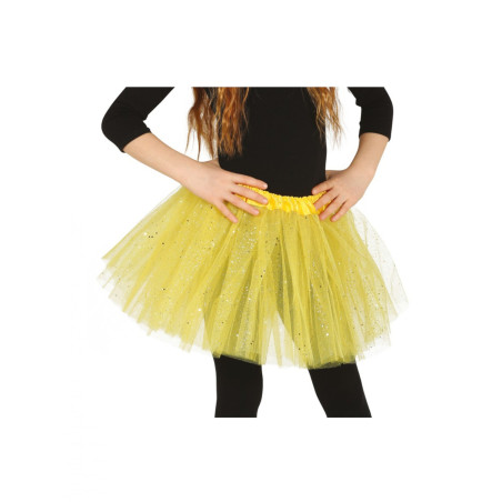 Tutu jaune à paillettes fille